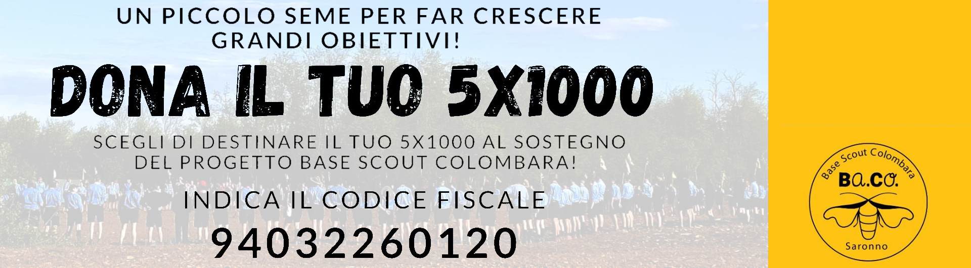 Dona il 5 per mille alla Fondazione Ba.Co.